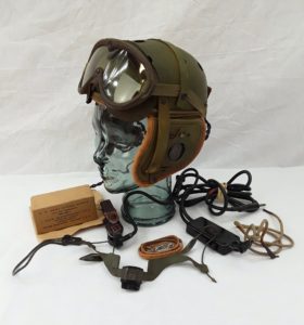 Unissued Complete Set Of Rawlings WW2 M1938 USA Tankers Helmet With Microphones
