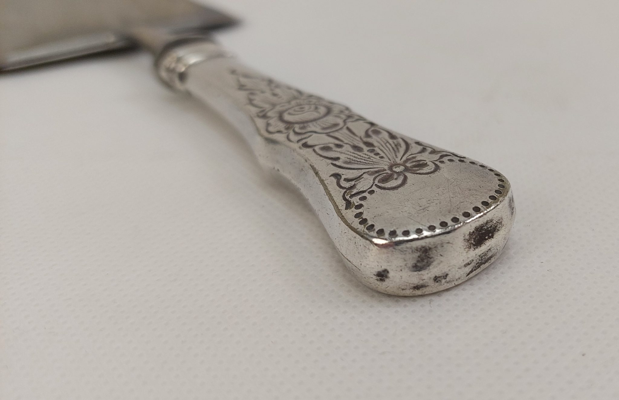 Danish Silver Cheese Slice - Sally Antiques