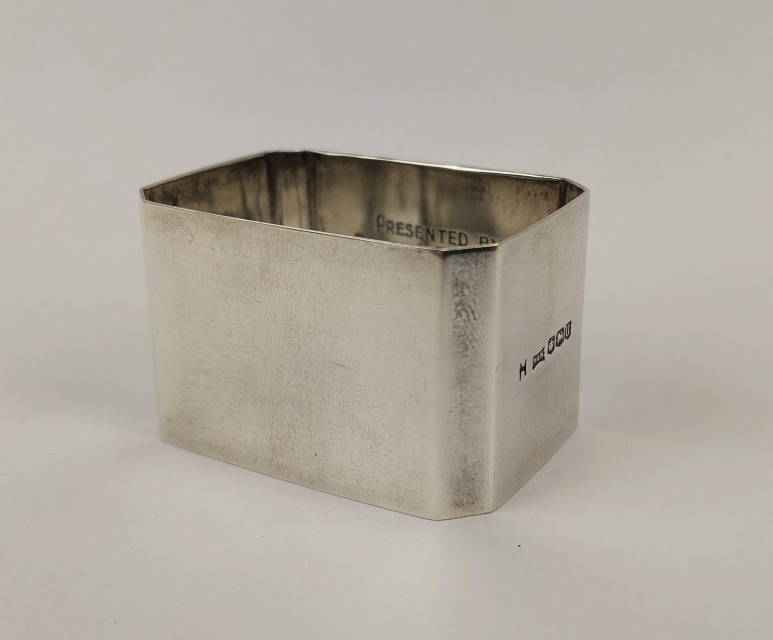 Sterling Silver Napkin Ring, Sheffield 1937 - Sally Antiques