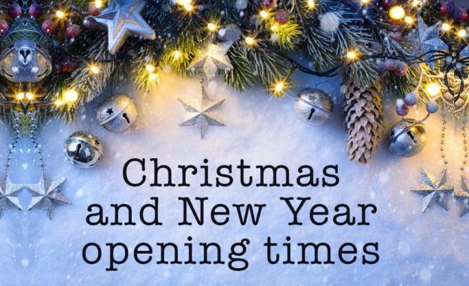 Christmas and New Year Opening Times