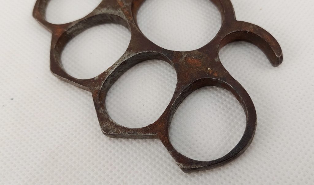 WW1 British Namara Trench Fighting Steel Knuckledusters - Sally Antiques