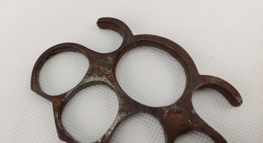 Ww1 British Namara Trench Fighting Steel Knuckledusters - Sally Antiques