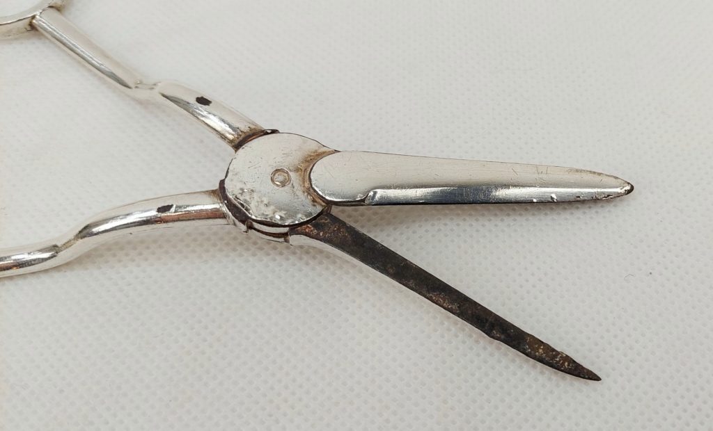 Edwardian Silver Plated Grape Scissors - Sally Antiques