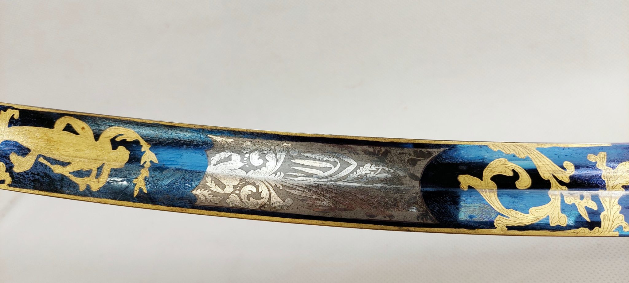 Very Fine Georgian General Mameluke Blue and Gilt Sabre Similar to ...