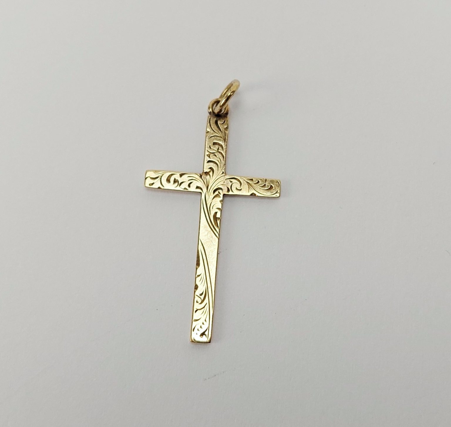 9ct Gold Cross Pendant - Sally Antiques