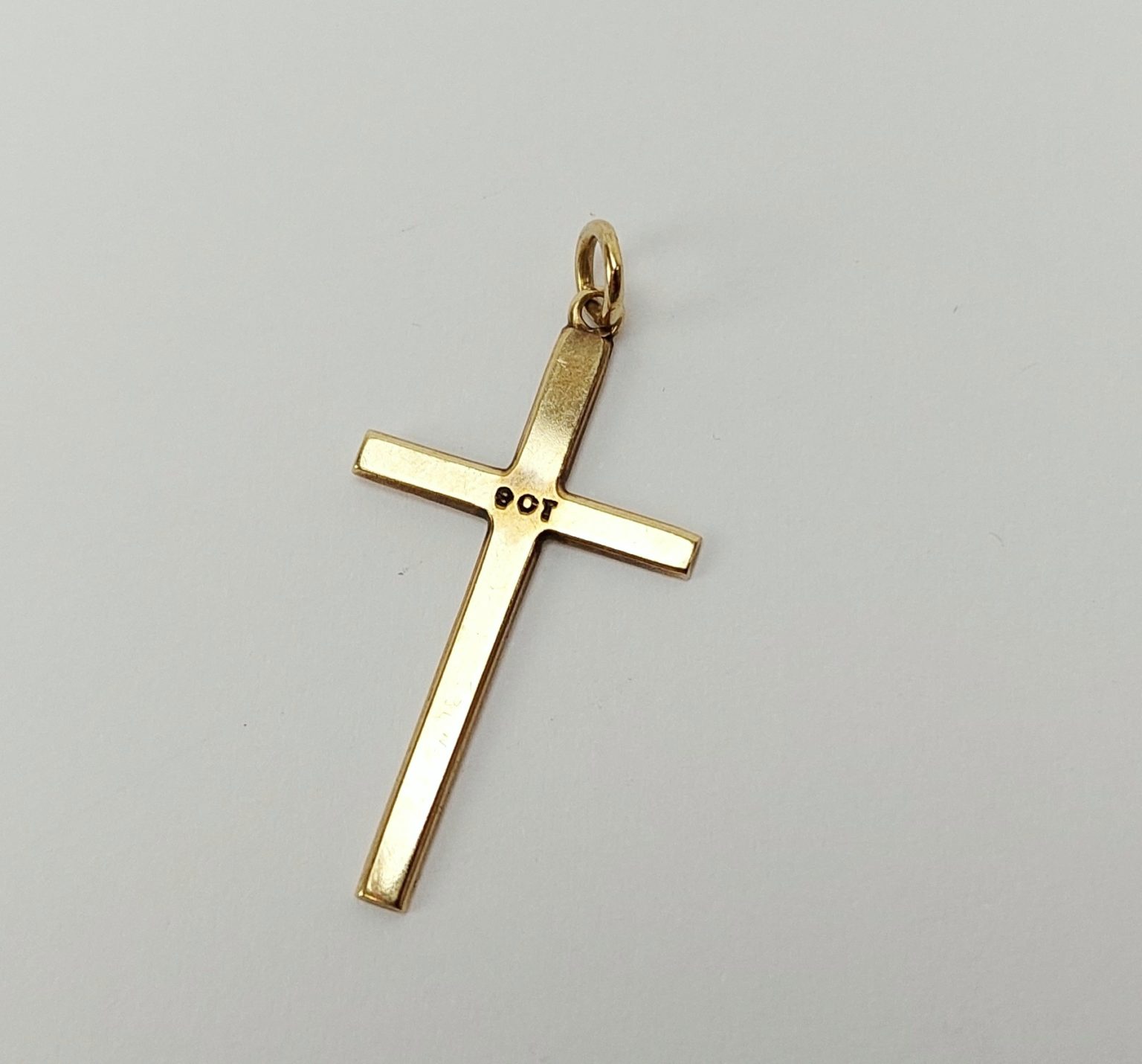 9ct Gold Cross Pendant - Sally Antiques