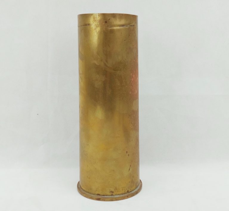 WW2 1943 Dated 75mm M18 Artillery Shell Case - Sally Antiques