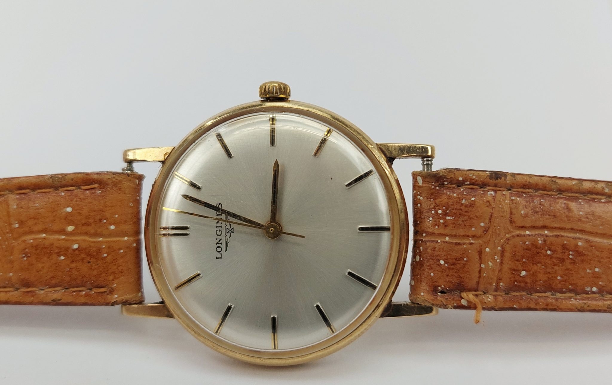 9ct Gold Longines Cal. 6942 Manual Wristwatch c1971* - Sally Antiques