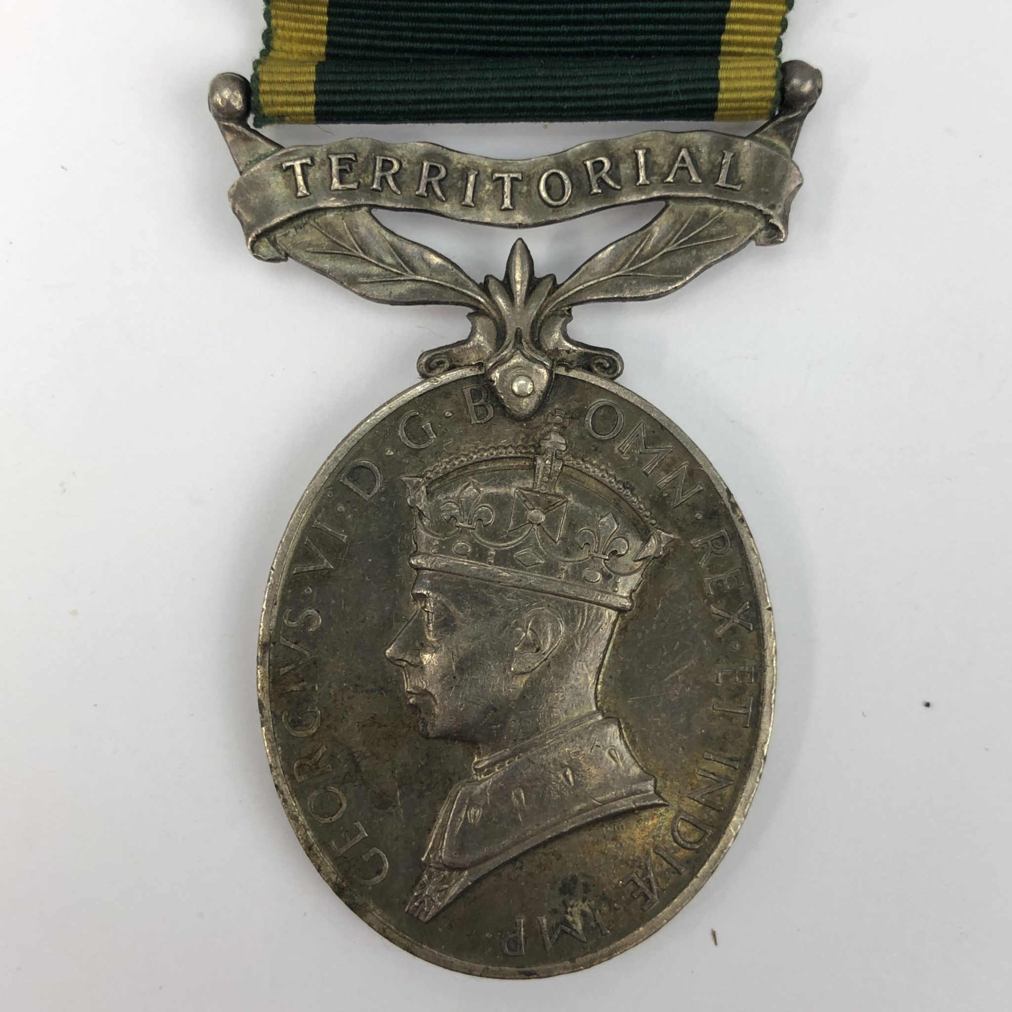 Silver Territorial Medal For Efficient Service 2575738 Signalman E. G ...