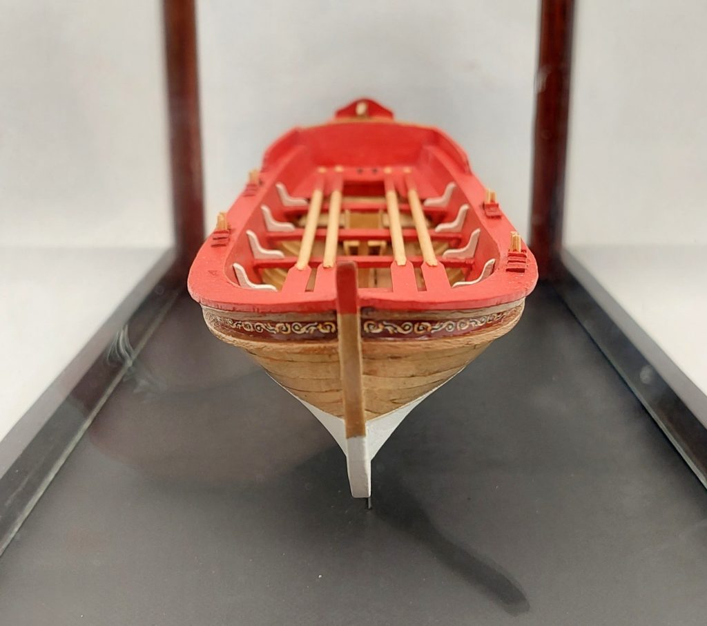 Fine Cased Model Of An English Pinnace Circa 1750 - Sally Antiques