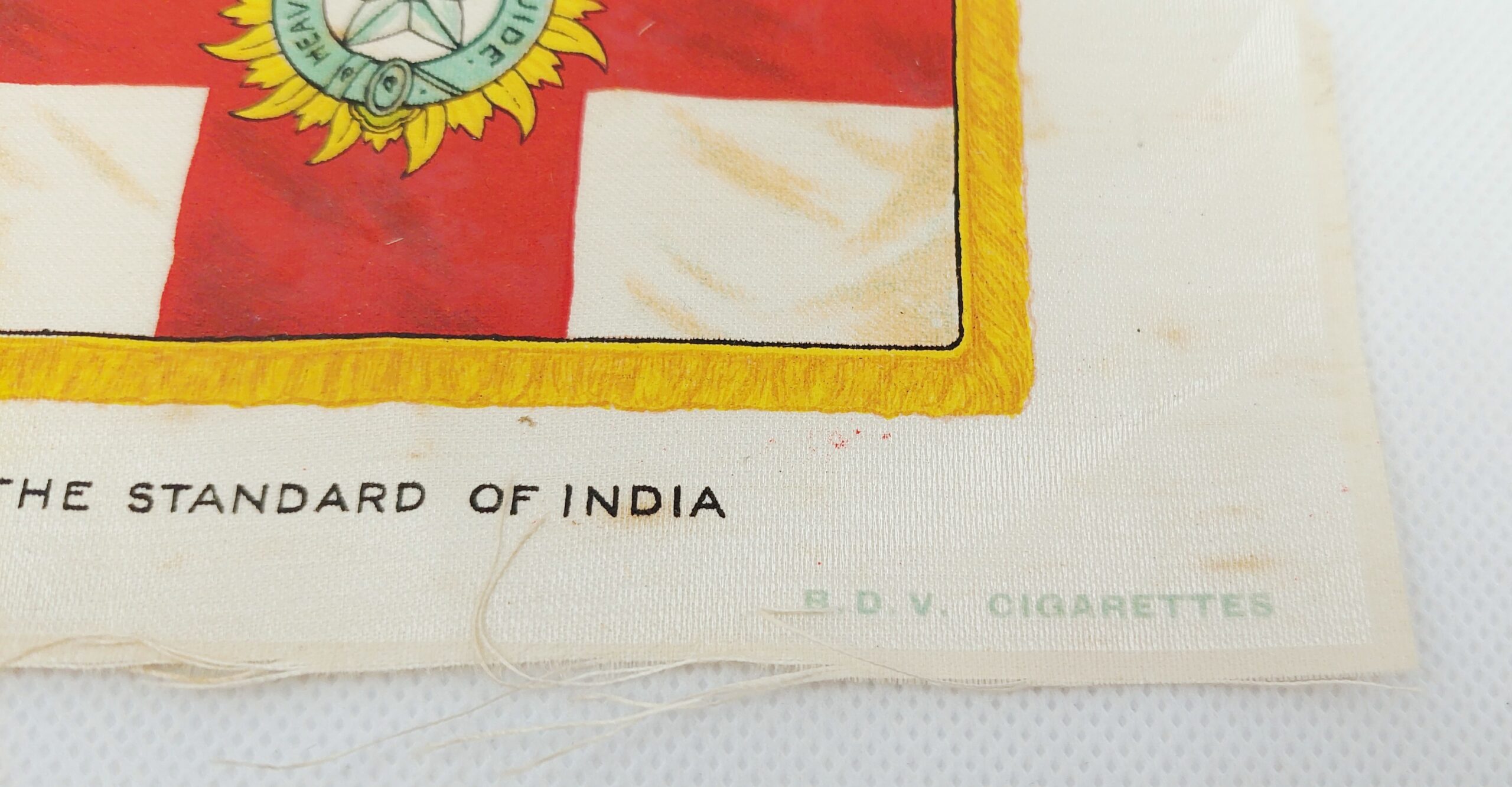 WW1 BDV Cigarettes Silk Postcard – The Standard of India