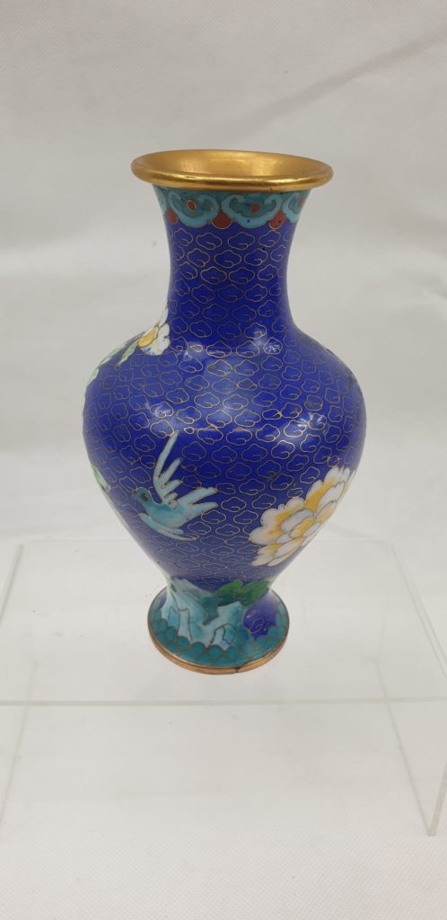 Chinese Cloisonne Vase #2 - Sally Antiques