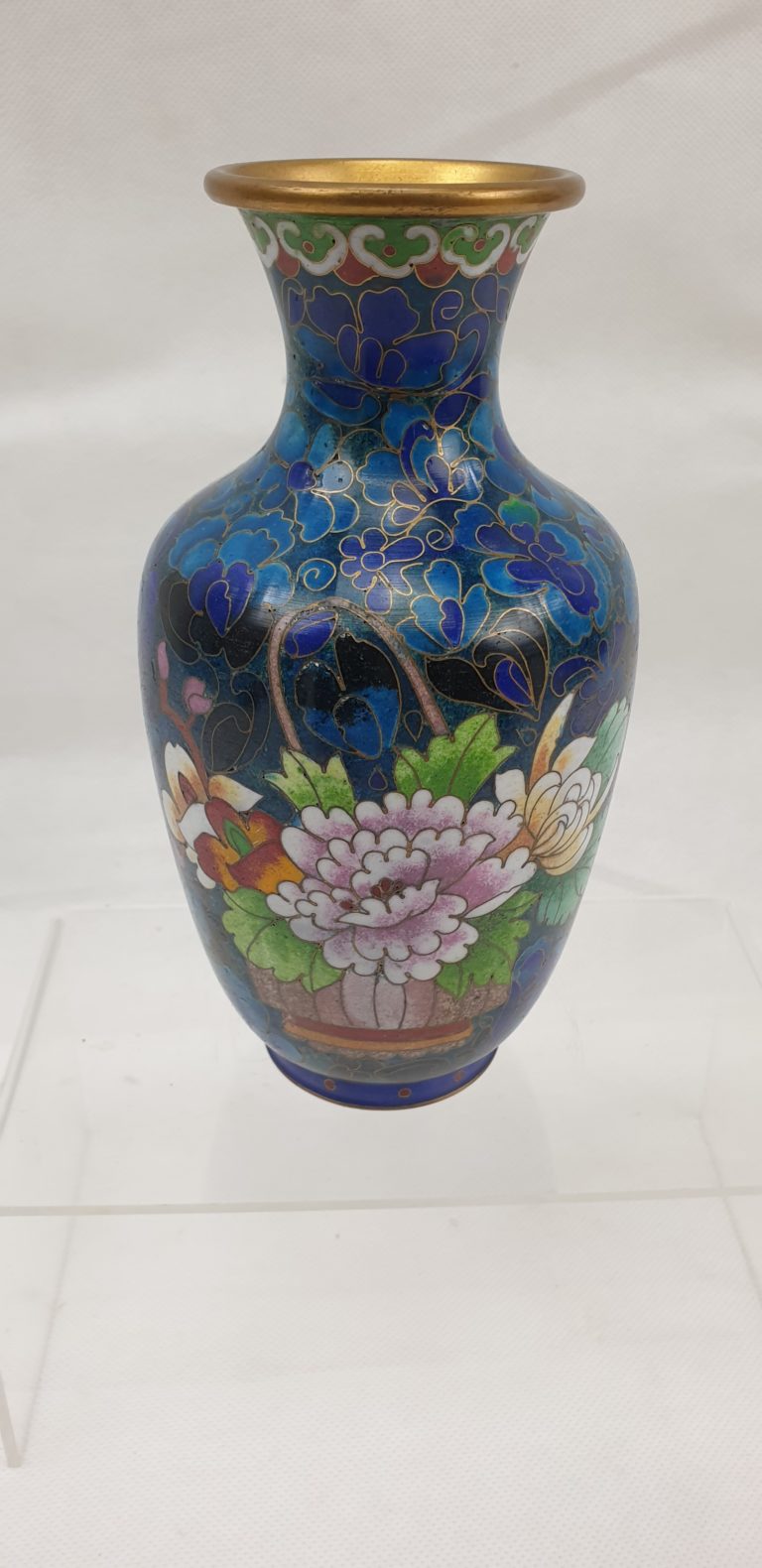 Chinese Cloisonne Vase #3 - Sally Antiques