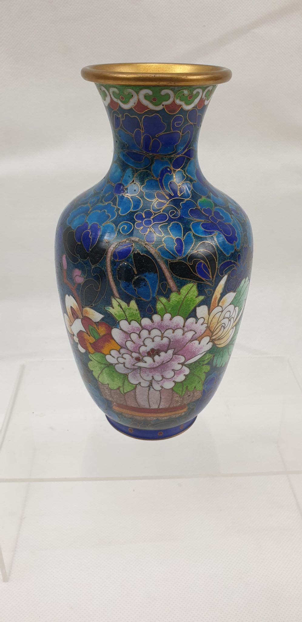 Chinese Cloisonne Vase 3 Sally Antiques