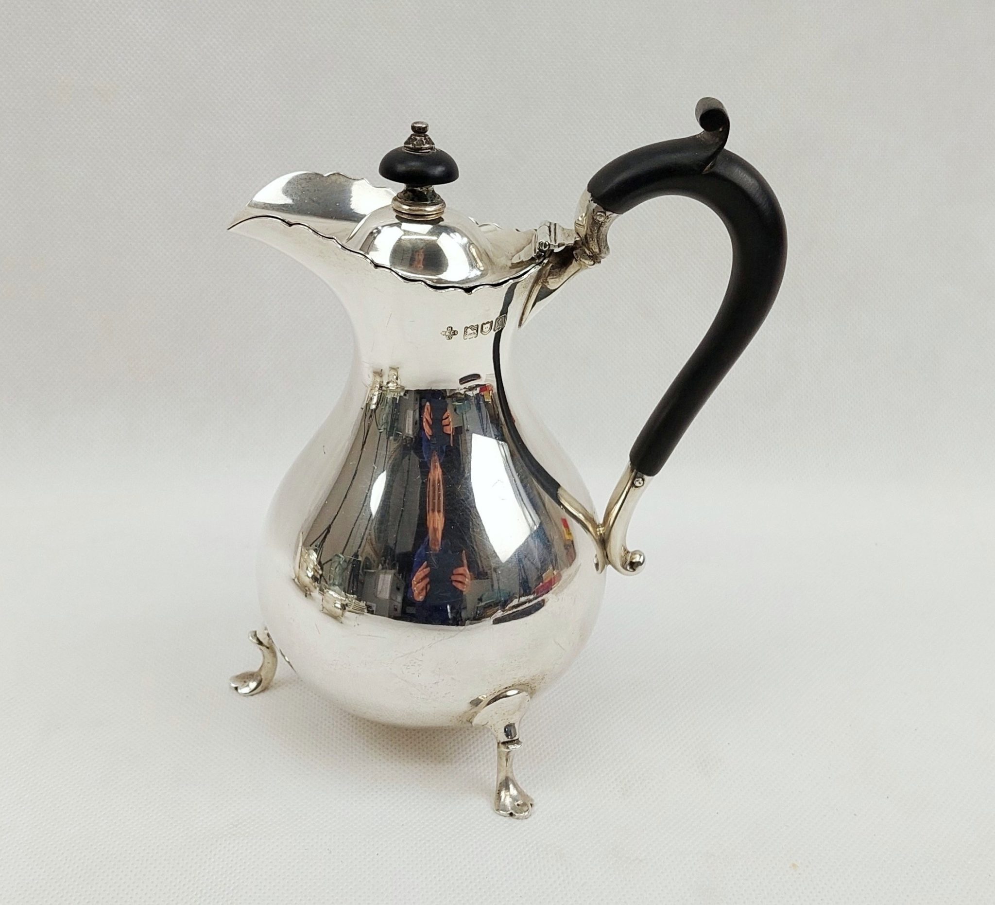 London 1901 Sterling Silver Hot Water Pot By Henry Wilkinson & Co ...