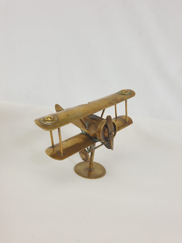 Trenchart Model Of a WW1 British Biplane - Sally Antiques