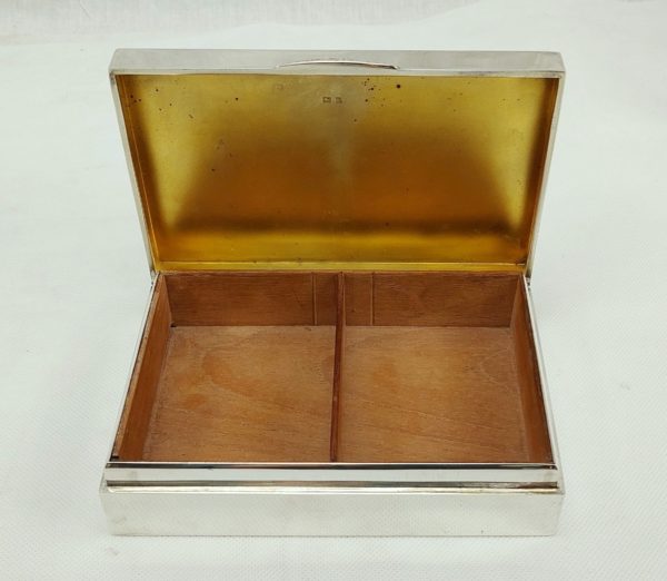 Zigarettendose / A silver cigarette box, Birmingham, um 1930