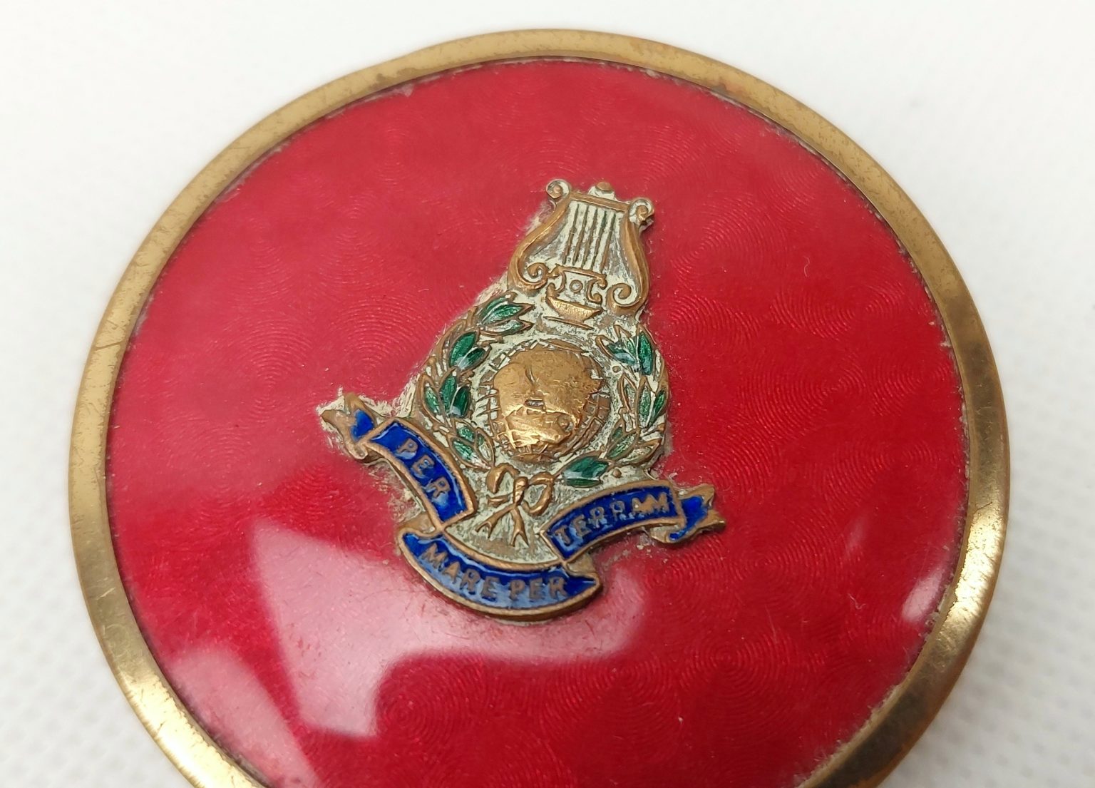 Ladies Royal Marines Band Compact - Sally Antiques