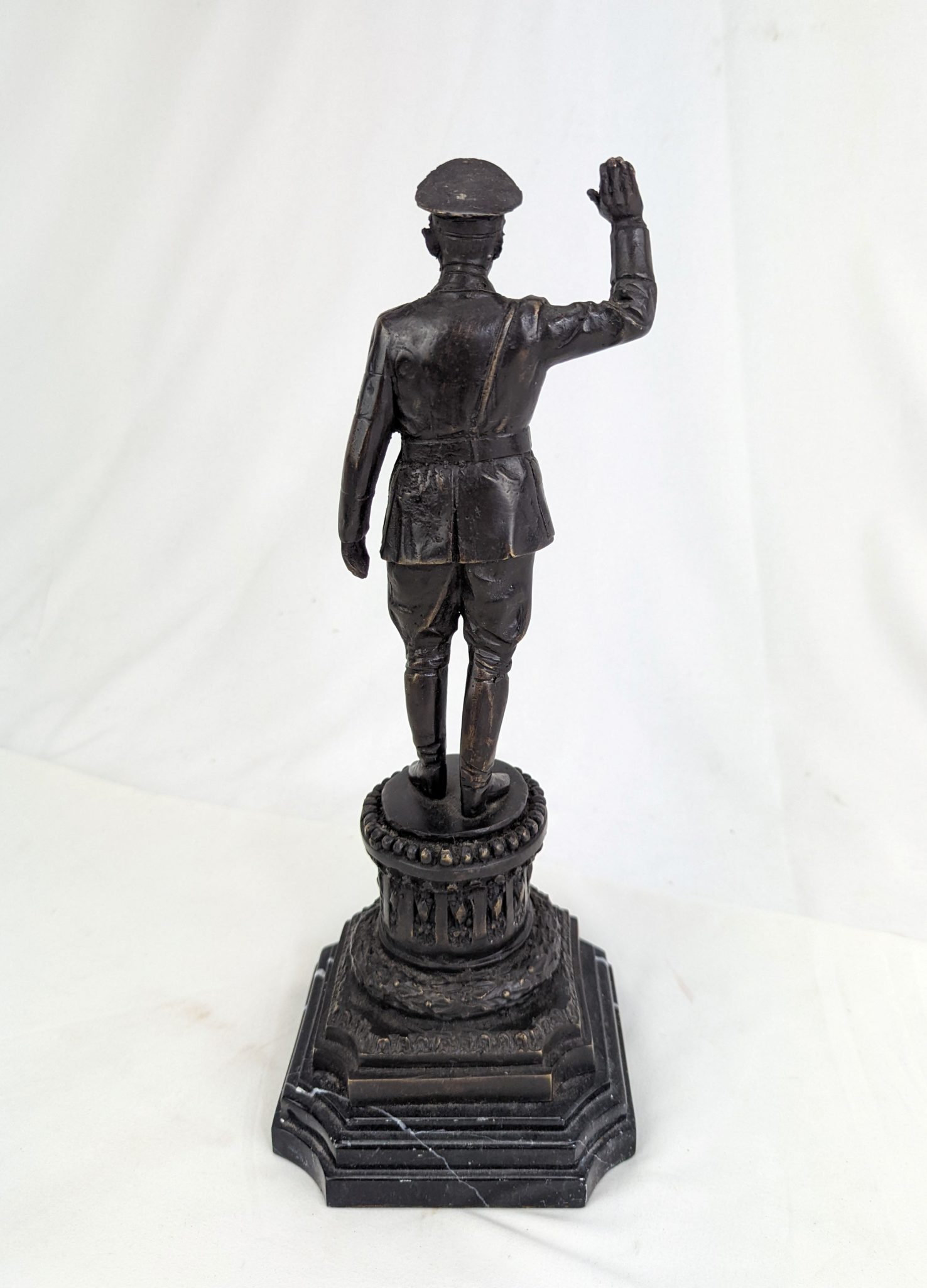 Bronze Hitler Statue on Marble Base - Sally Antiques