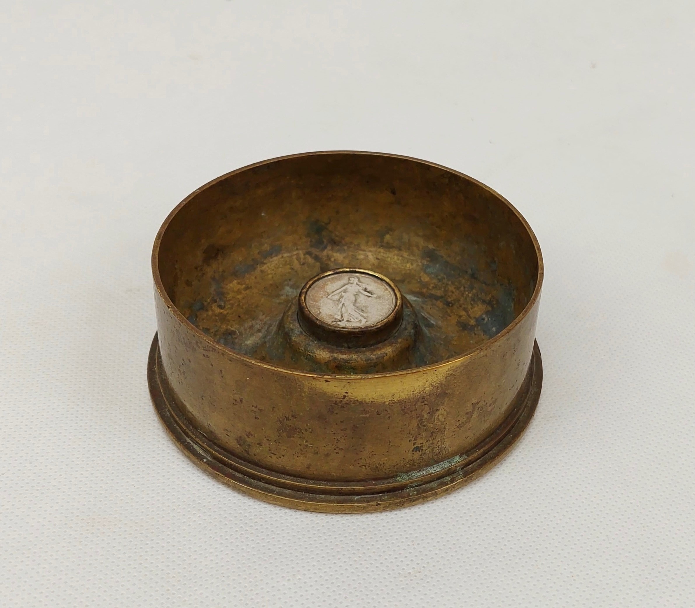 1905 18 pounder Shell Case Base Ash Tray / paper weight
