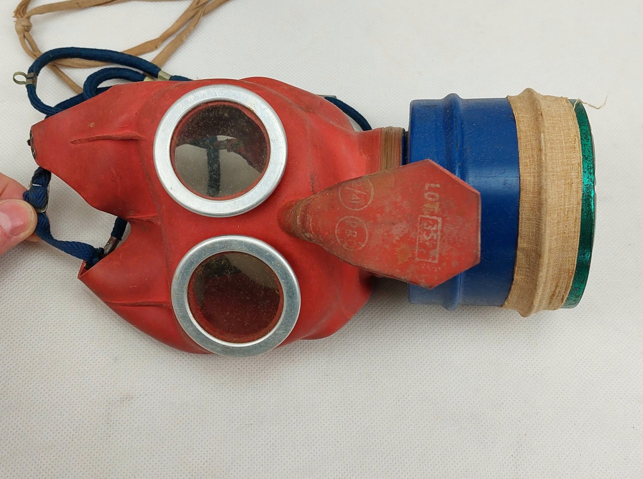 Boxed WW2 Era Childs Mickey Mouse Gas Mask - Sally Antiques