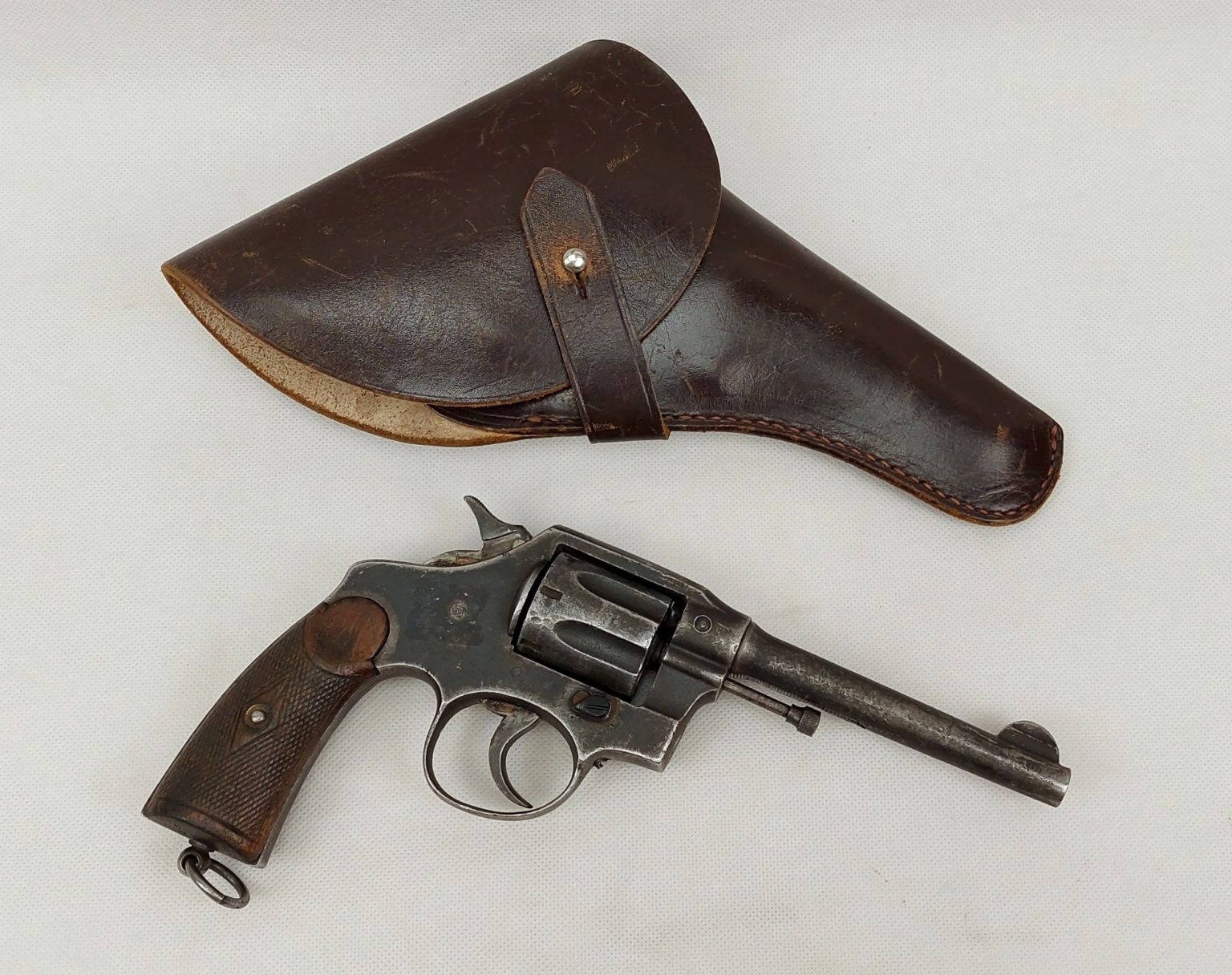 Eibar Colt Type.38 Revolver And Holster - Sally Antiques