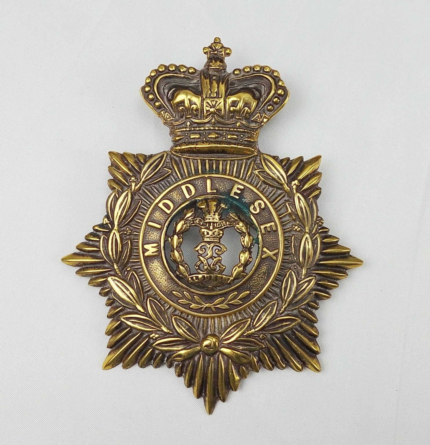 Victorian Middlesex Regiment Helmet Plate - Sally Antiques