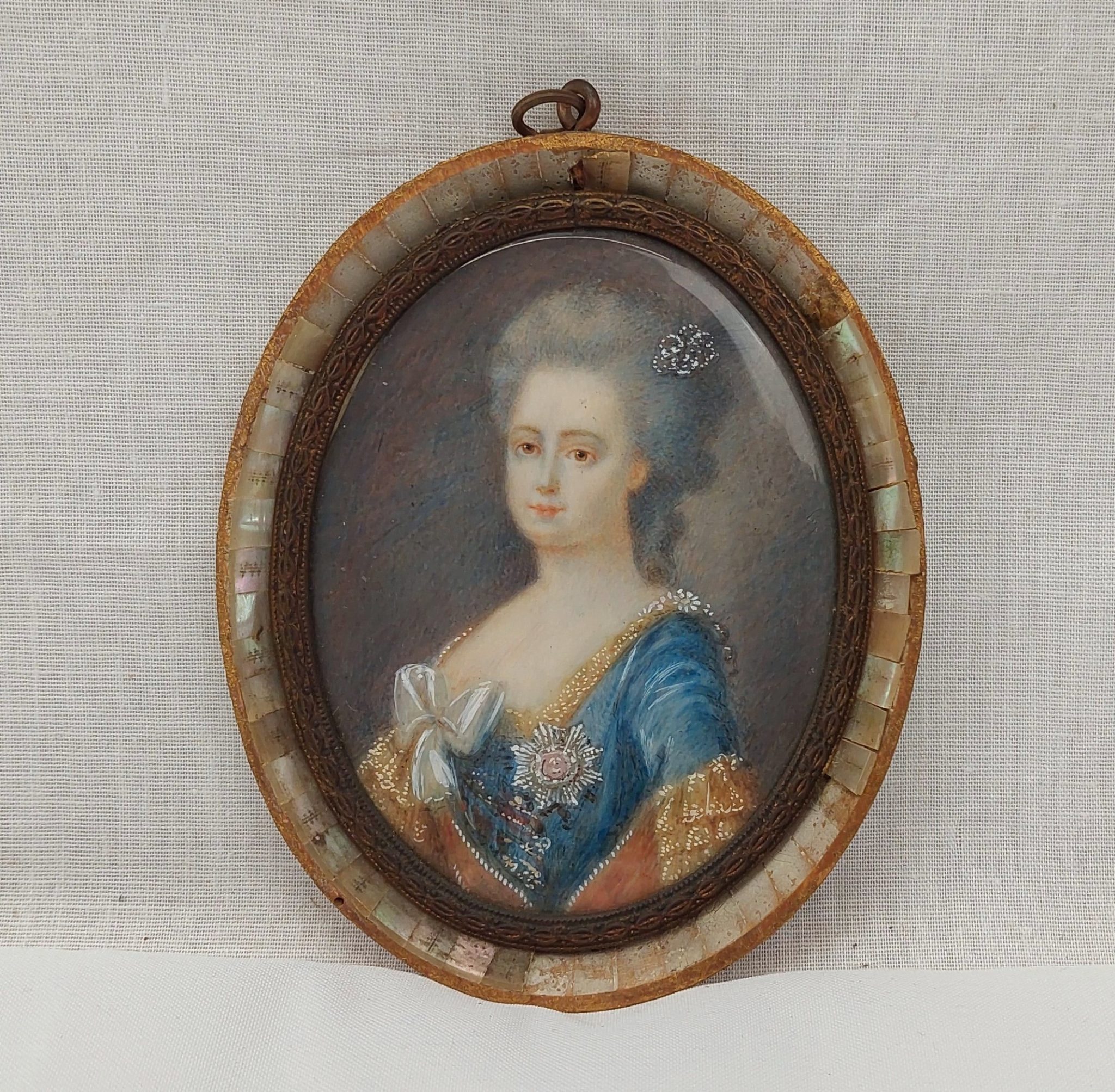 Georgian Miniature Portrait Of Mary Antoinette - Sally Antiques