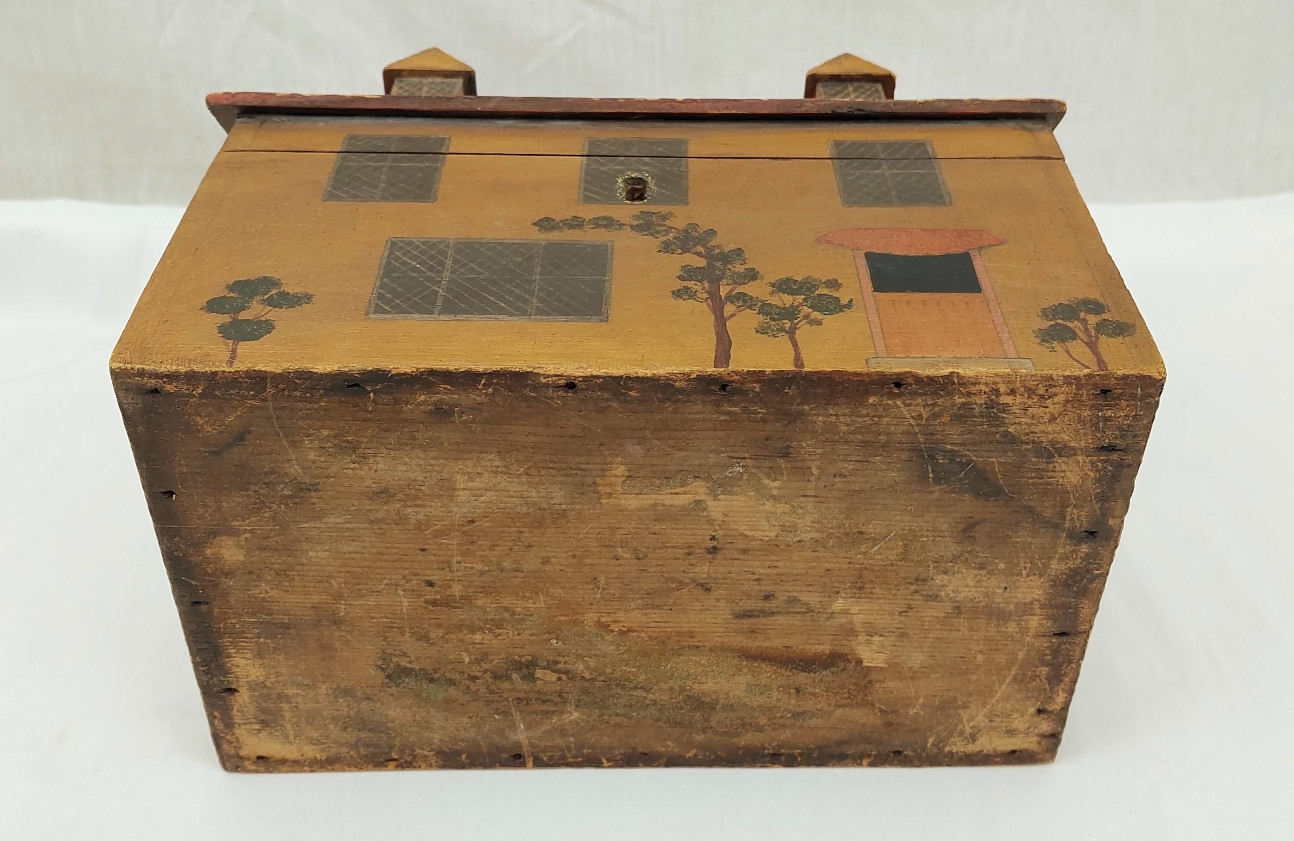 Huntley And Palmers Biscuit Tin In The Shape Of A Tea Caddy With