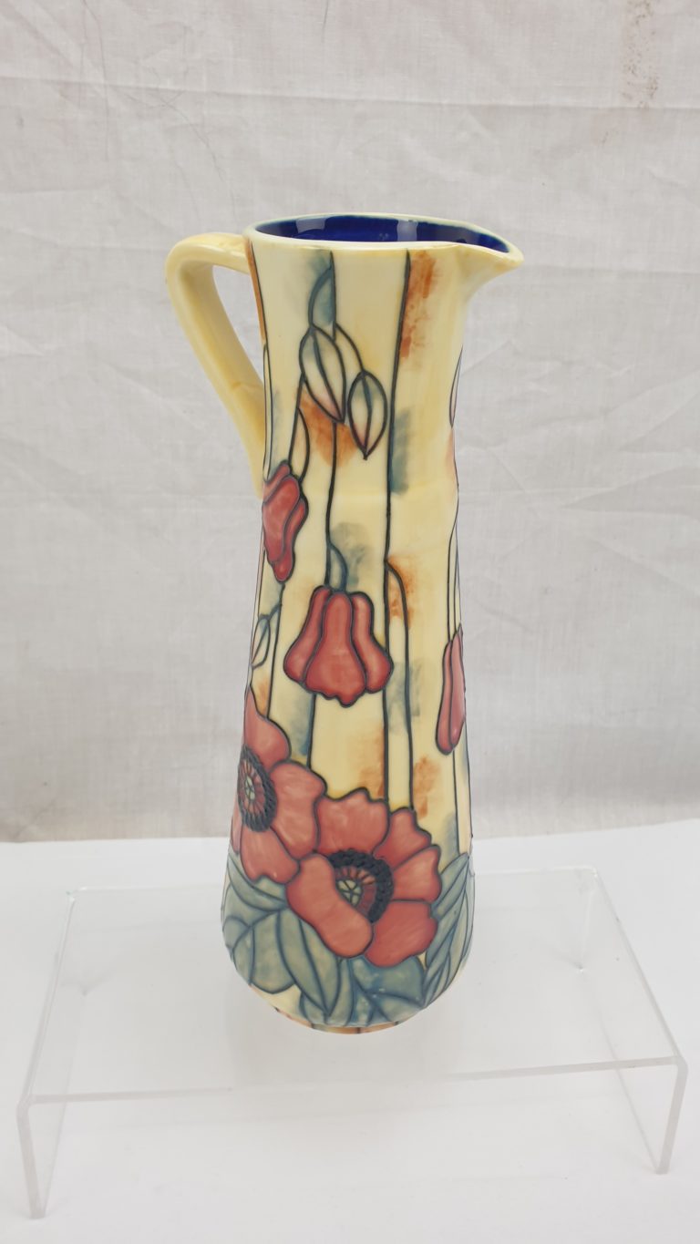 Old Tupton Ware Tubelined Poppy Jug Vase - Sally Antiques