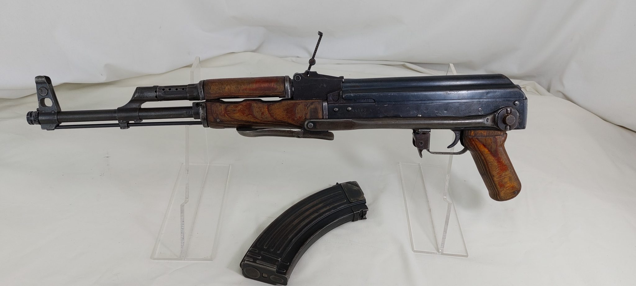 Romanian AK47 with Folding Stock. Deactivated - Sally Antiques