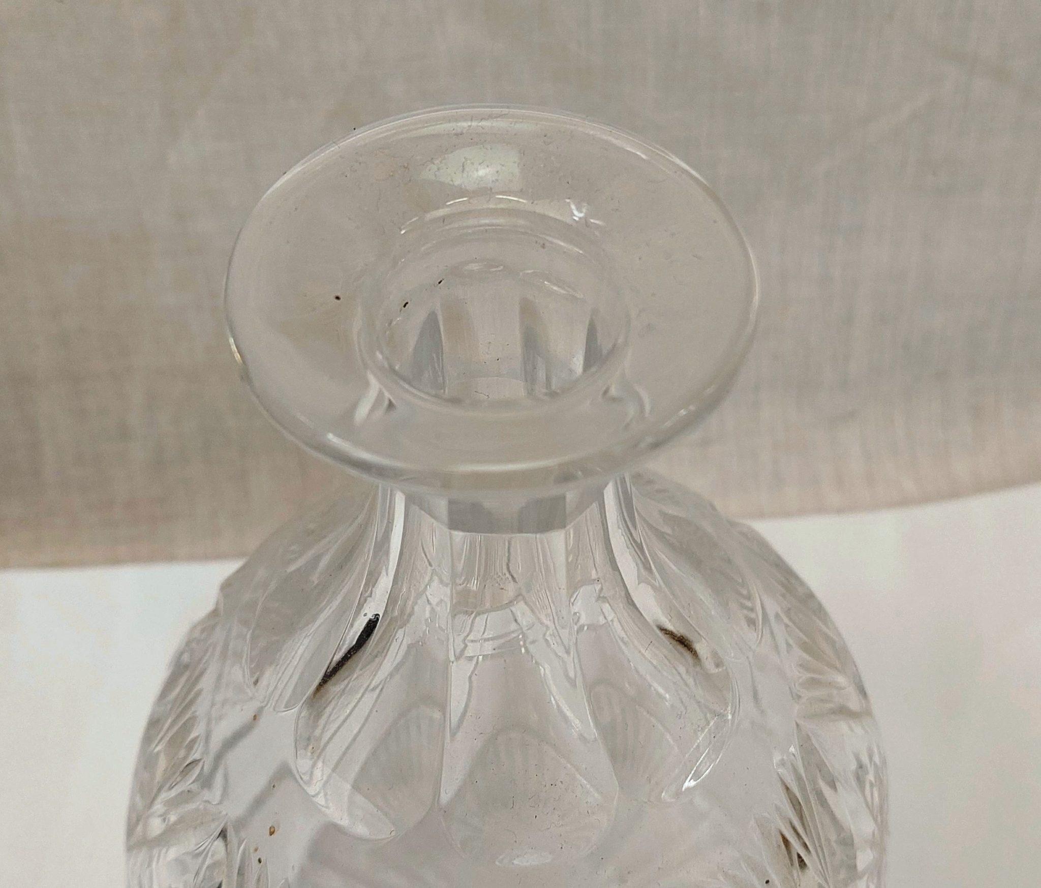 Circa 1900 Cut Glass Decanter Sally Antiques 4255