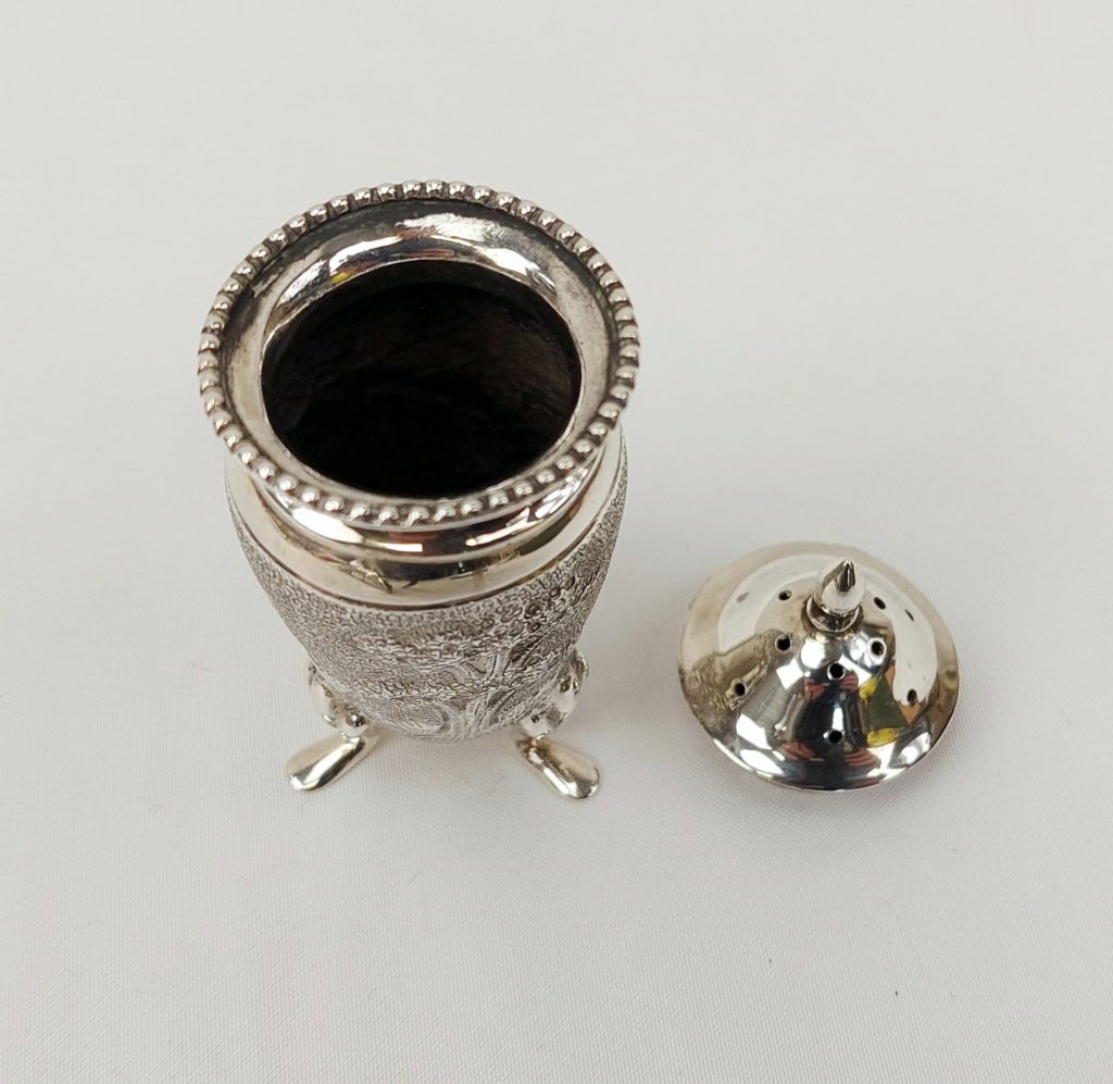 Sterling Silver Pepper Pot - Sally Antiques