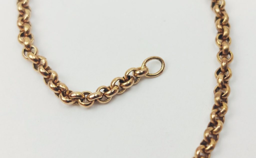 9ct Gold Belcher Link Chain - Sally Antiques