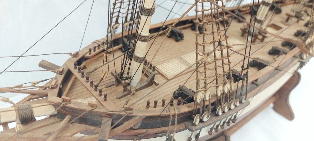 Scratch Built Model of 1776 Ship Sloop HMS Vulture - Sally Antiques