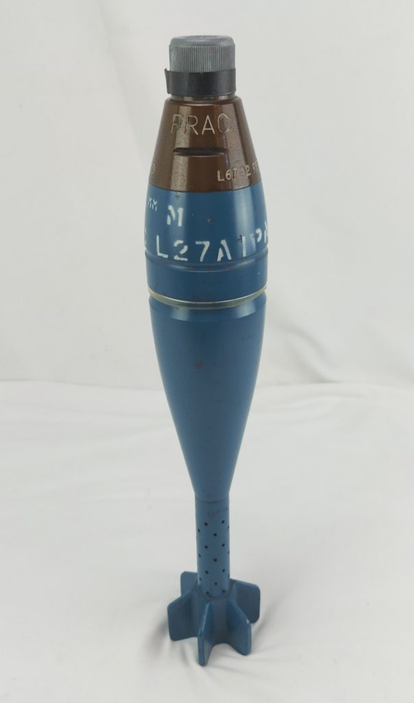 81mm Mortar Round - Practice - 70 LD. Inert - Sally Antiques