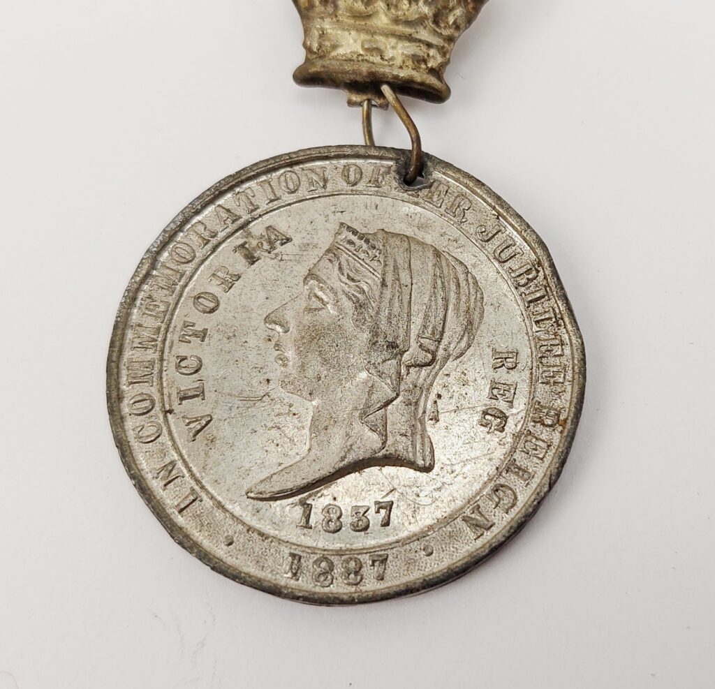 Queen Victorias Golden Jubilee Medal #3 - Sally Antiques