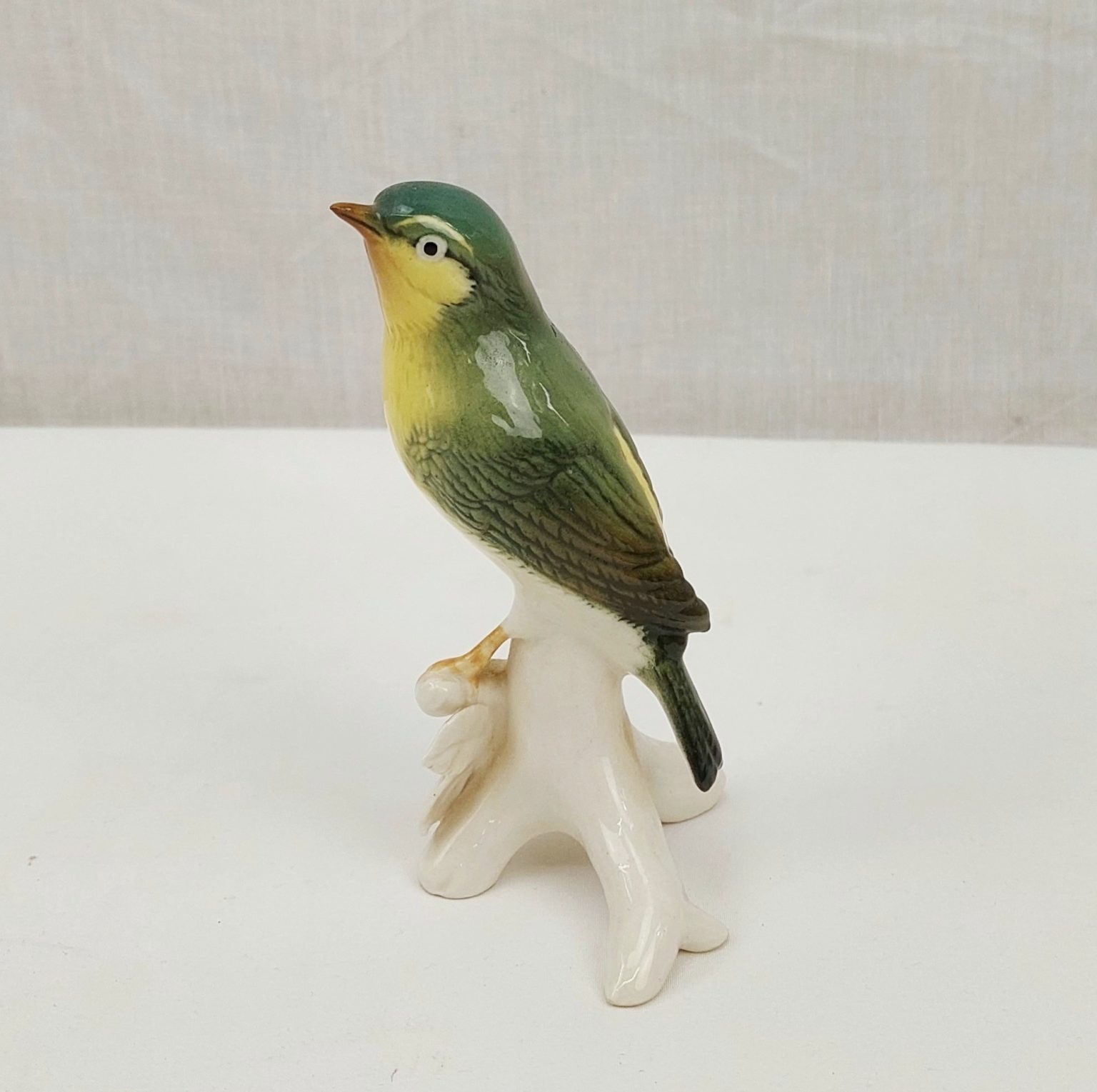 c1950 Karl Ens Yellow Wagtail Bird Figurine - Sally Antiques