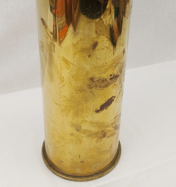 WW1 4 Inch Mk IV Gun Brass Shell Case - Sally Antiques