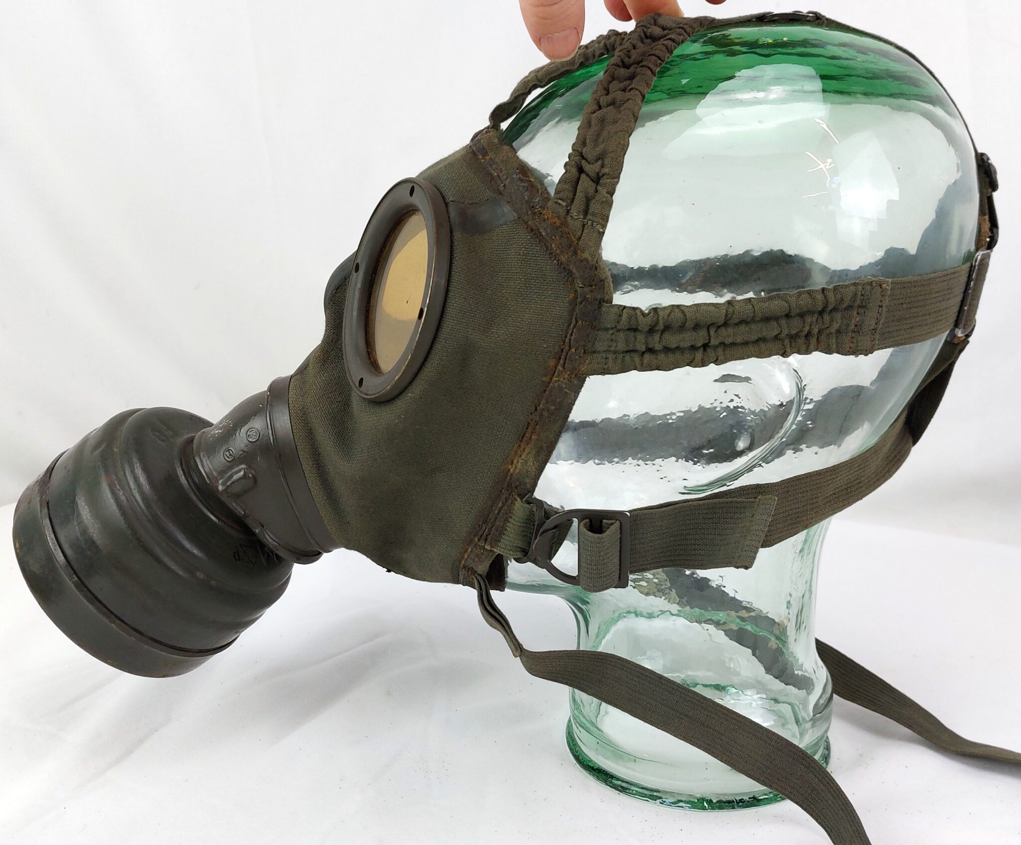 WW2, German, GM30 Gas Mask, in 1943 4th model Waterproof Cannister ...