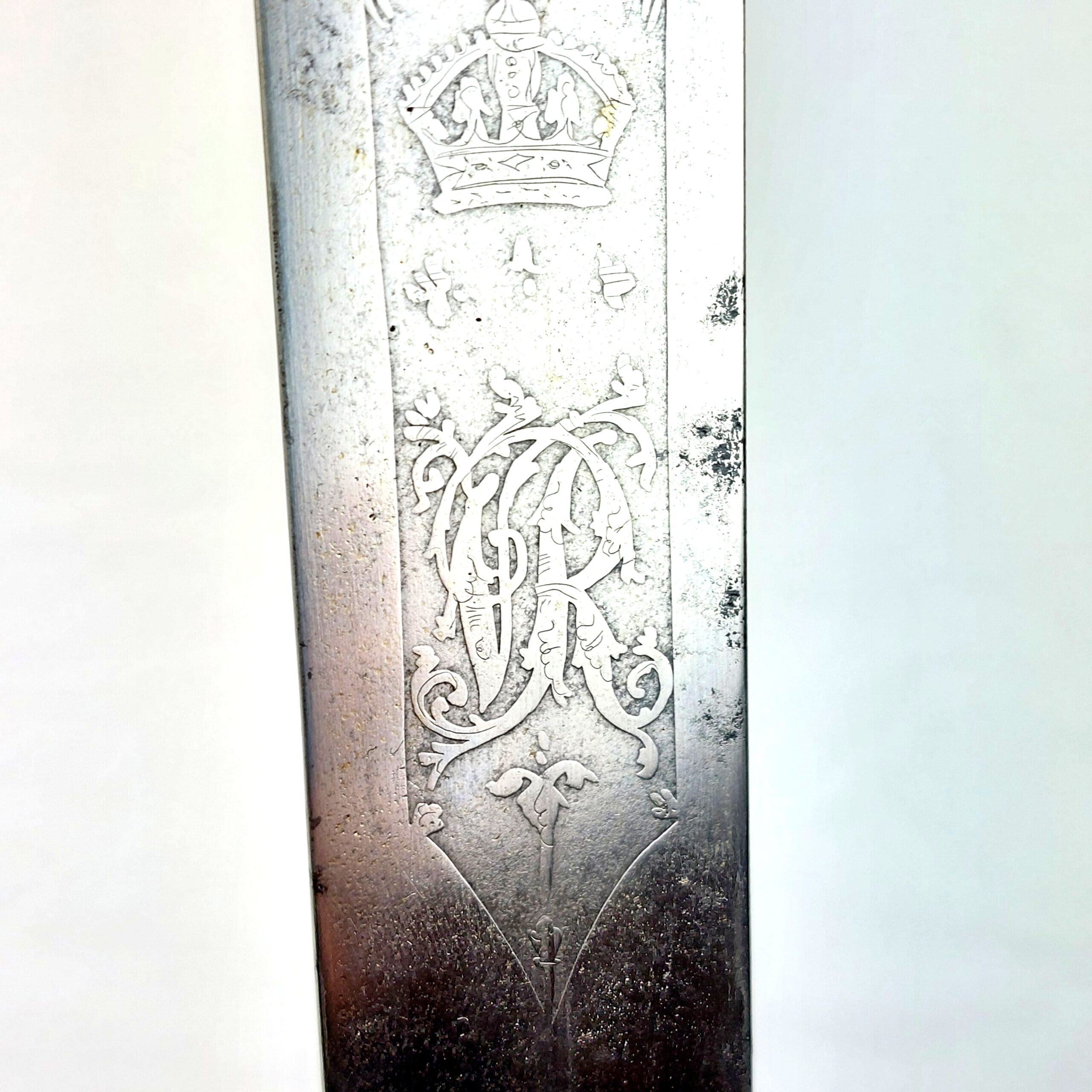 British, Circa 1889, Late Victorian, Naval Officers Dirk & Scabbard, by E. Thurkle & Sons, London (12)