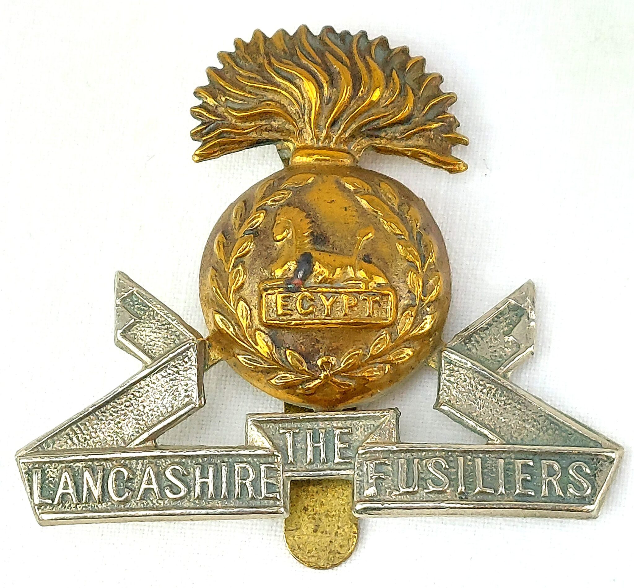 British, Lancashire Fusiliers, Bi-metal, Cap Badge - Sally Antiques