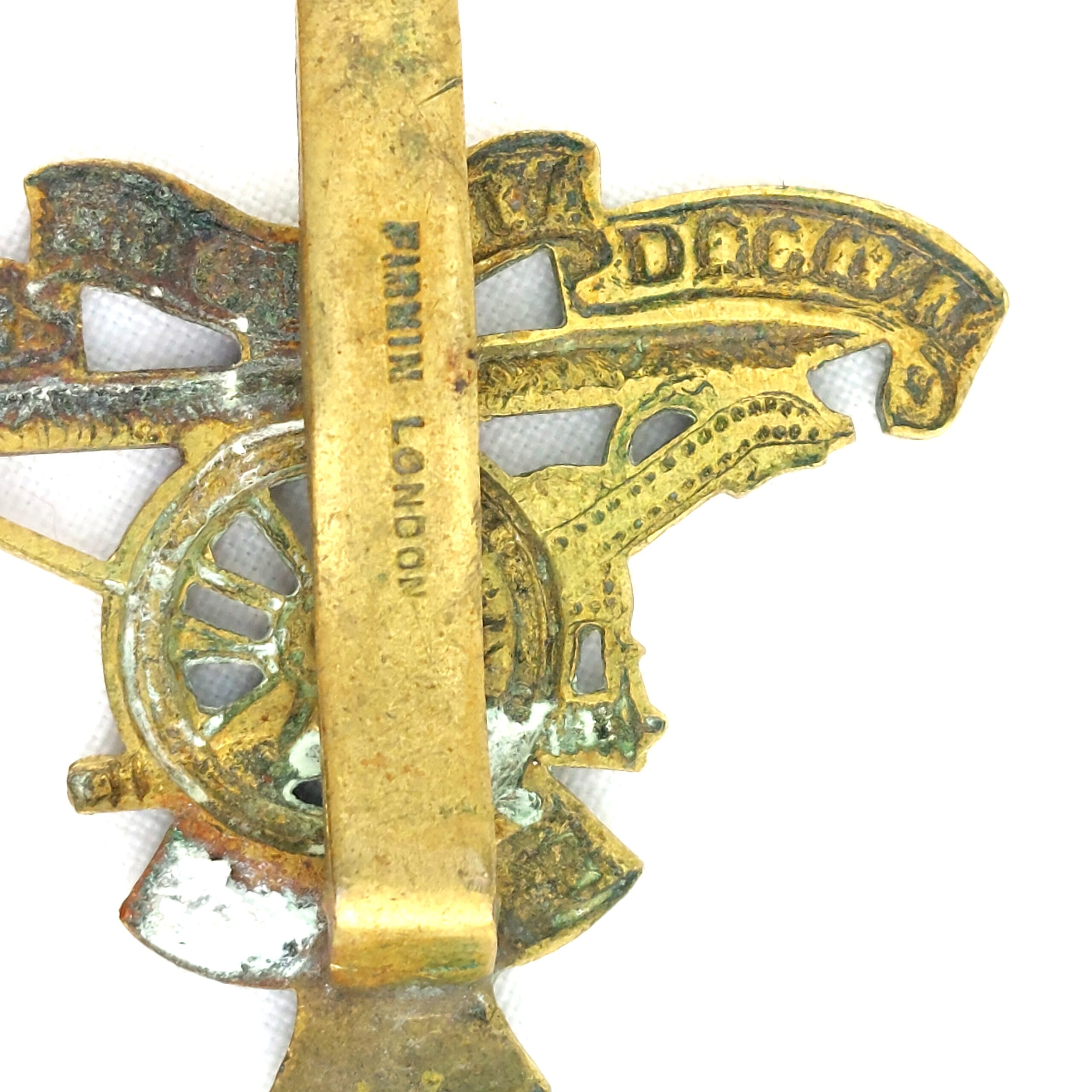 British, Royal Artillery, Cap Badge, Small, by Firmin London (1)