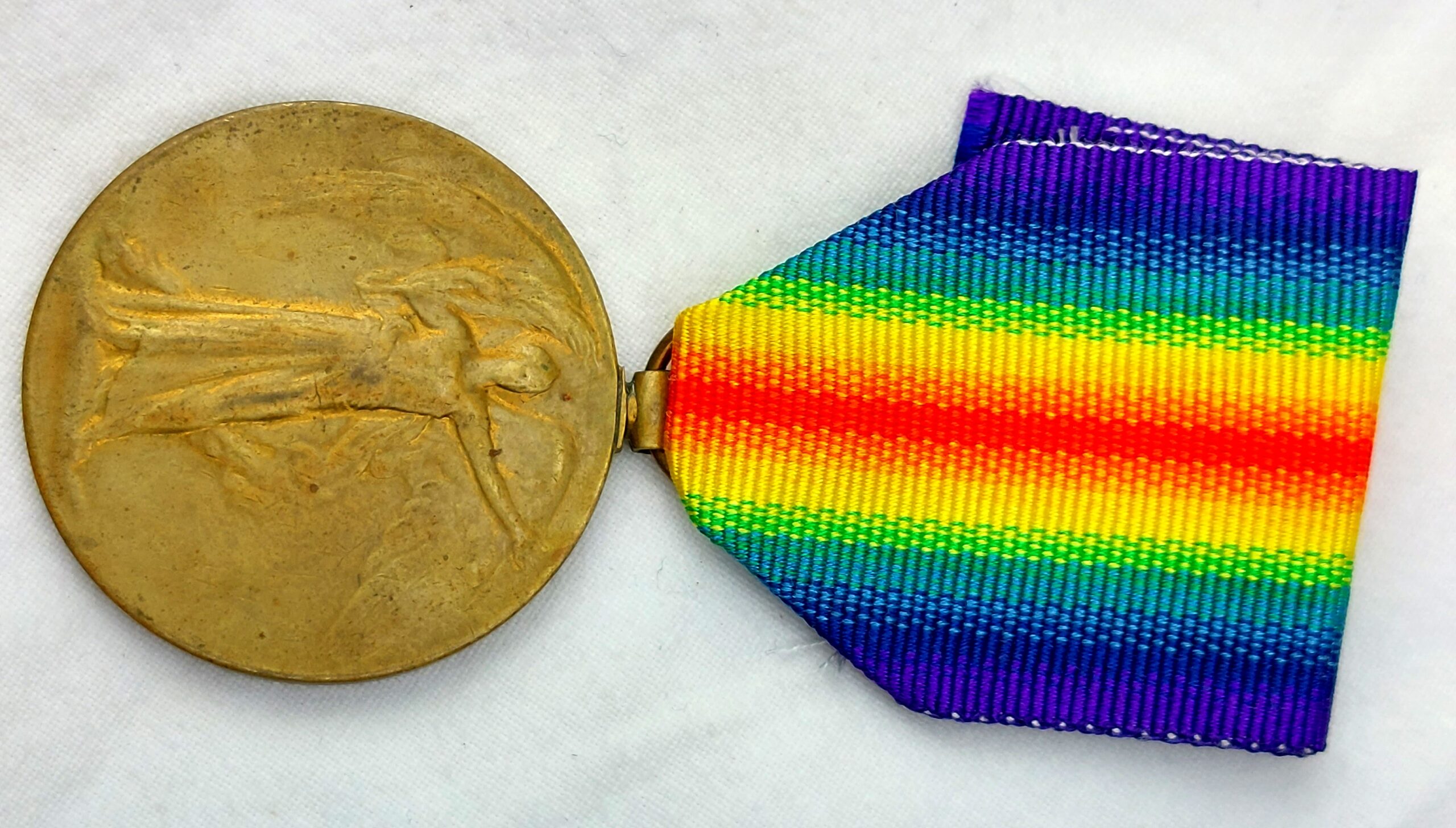 British, WW1, Allied Victory Medal - awarded to 9369. PTE. C. Messenger. S. Lan. R (1)