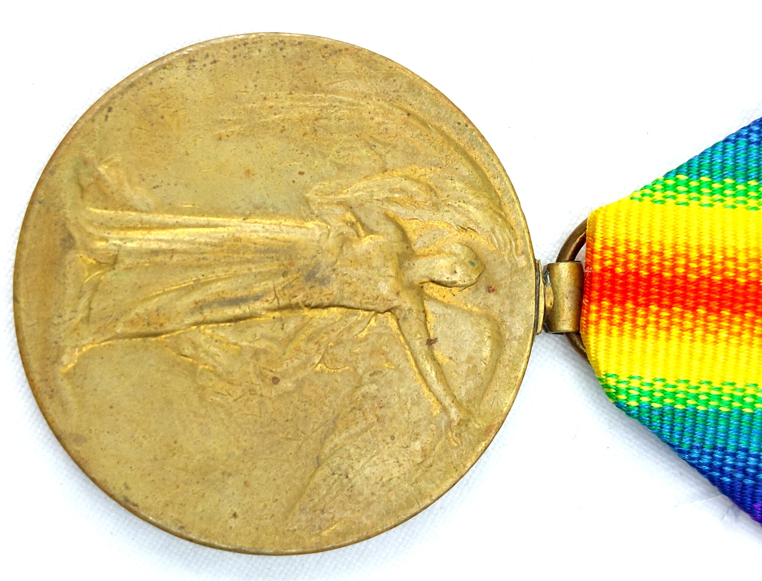 British, WW1, Allied Victory Medal - awarded to 9369. PTE. C. Messenger. S. Lan. R (2)