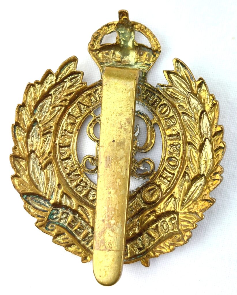 British, WW1, Royal Engineers Corps, Cap Badge - Sally Antiques