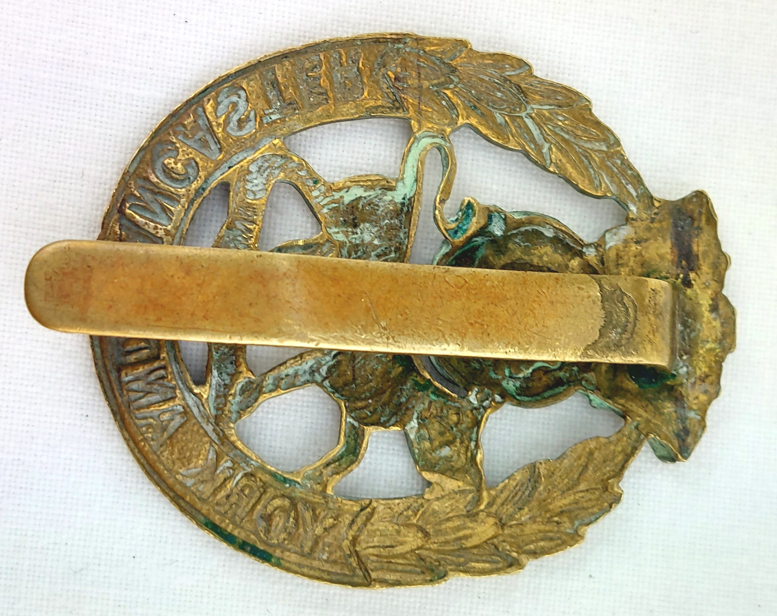 British, York and Lancaster Regiment, Cap Badge (1)