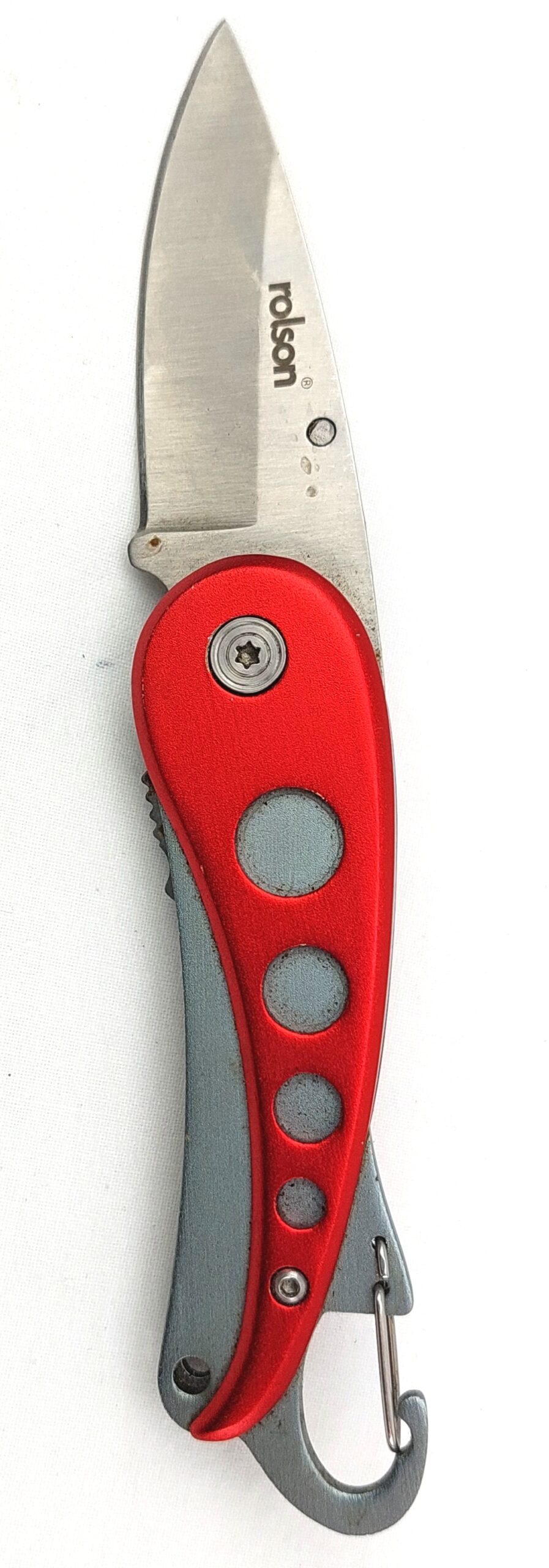 Rolson, Folding Knife with Carabiner (2)