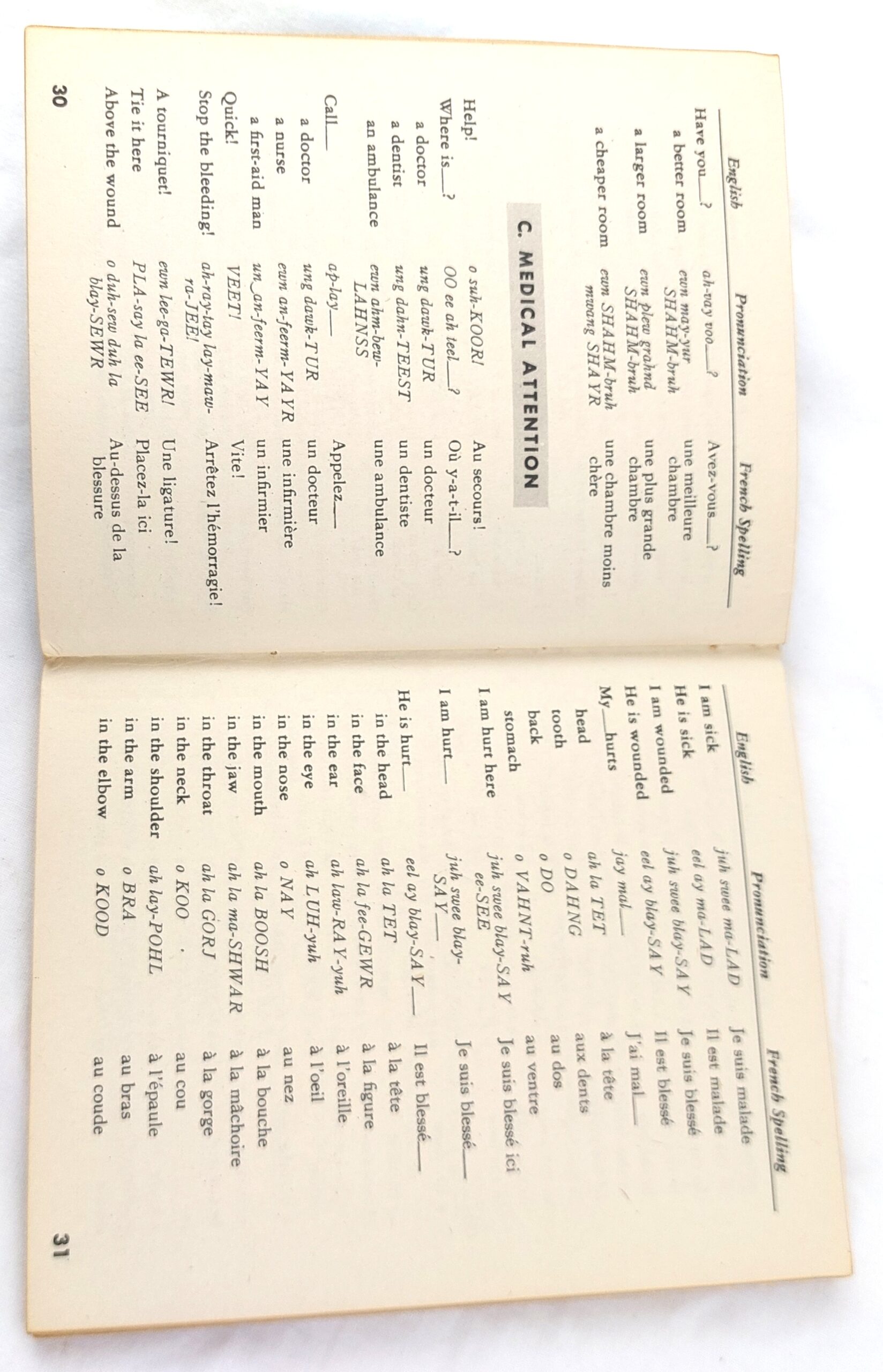 USA, WW2, Restricted, French Phrase Book, Washington, September 28, 1943 (TM 30-602) (2)