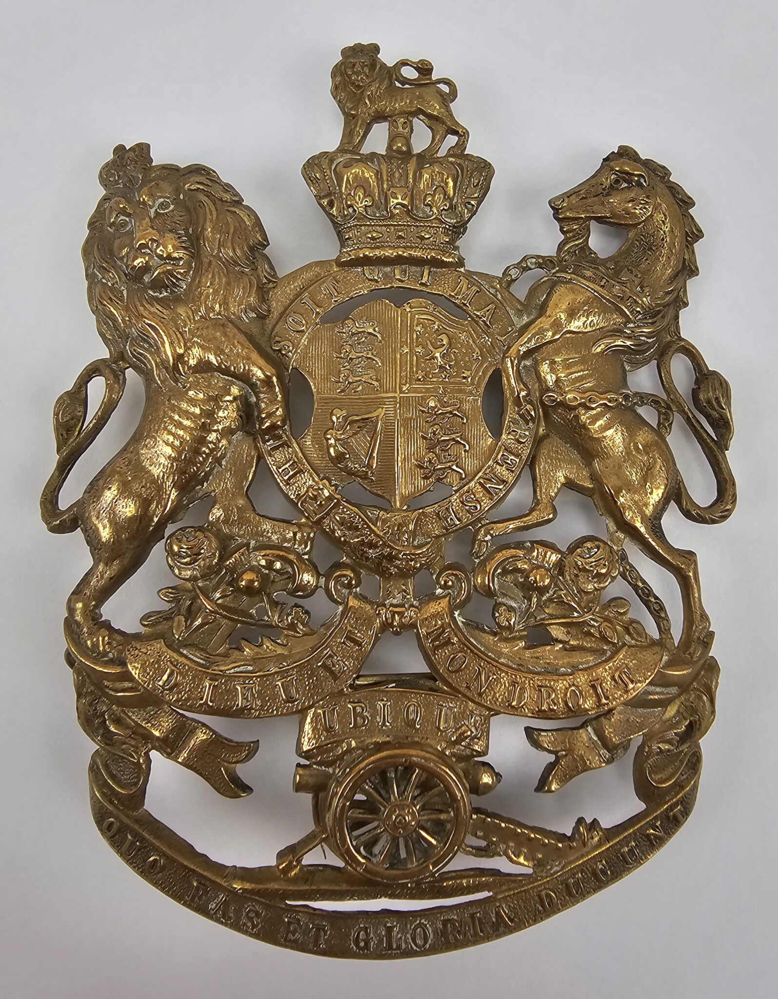 Victorian Royal Artillery Helmet Plate - Sally Antiques